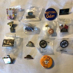 COLLECTOR'S  15 PINS  FROM THE LIQOUR AND WINES